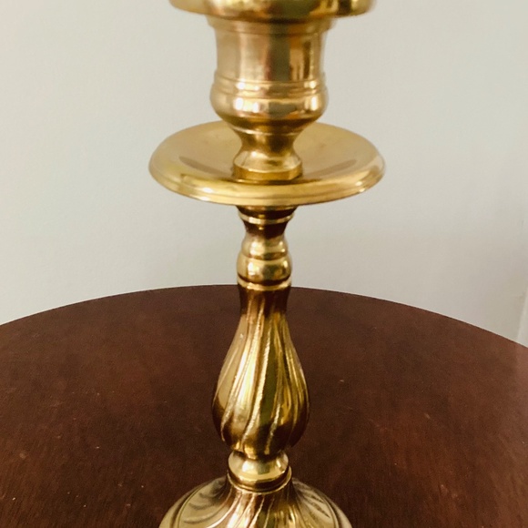Vintage Brass Candlestick, Brass candleholder, Vintage Candlestick - Picture 2 of 5